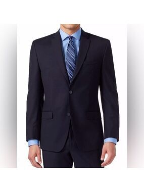Marc New York Men's Blue Navy Solid Blazer Sport Coat Suit Jacket 36 Short - NWT
